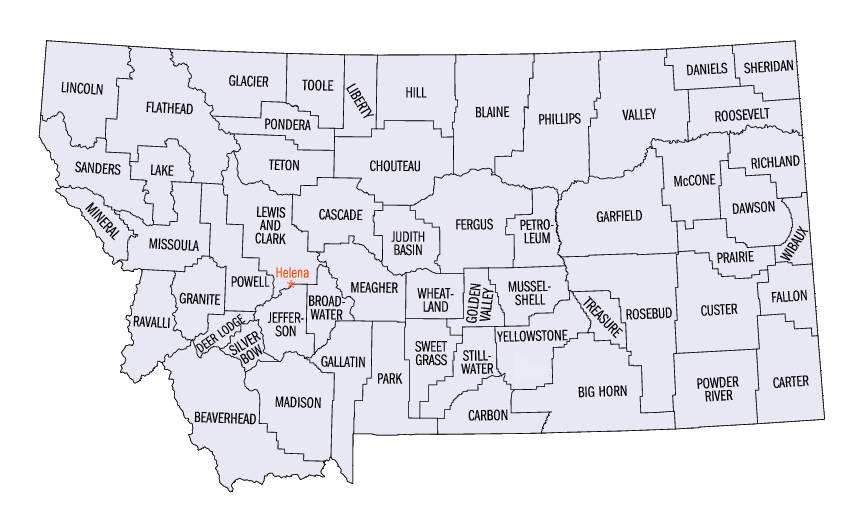 Montana map