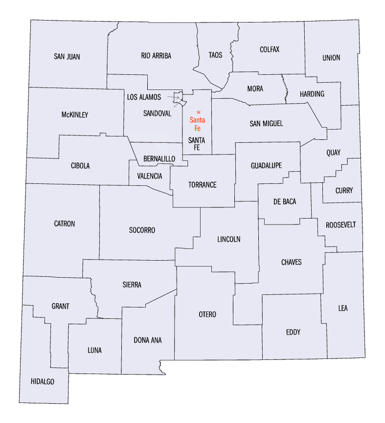New Mexico map